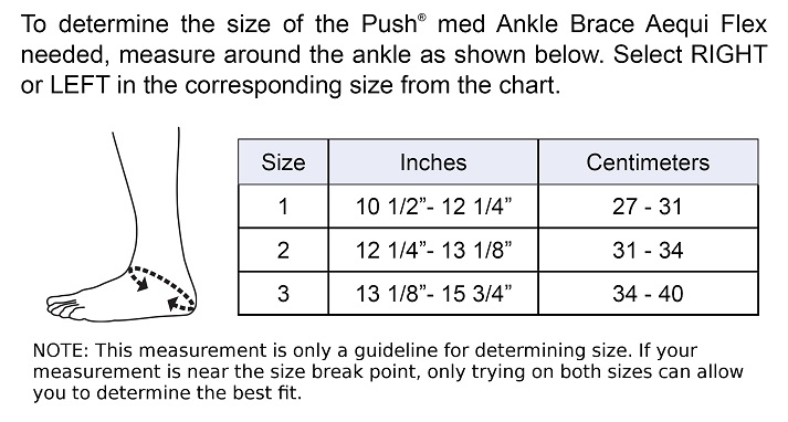 Push med Ankle Brace Aequi Flex for Ankle Stability | HandLab
